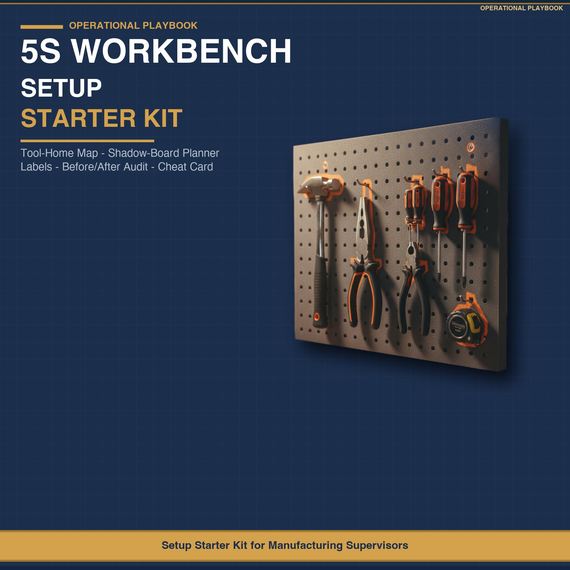 5S Shadow Board and Workbench Setup Kit